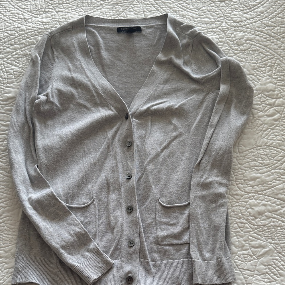 Banana Republic - XS - Gray Women's Cardigan Sweater
